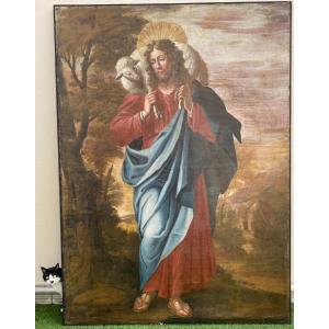 Very Large Painting; Painting Of The Good Shepherd