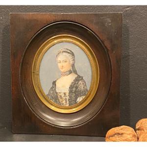 Miniature, Portrait d'Une Dame De Qualité