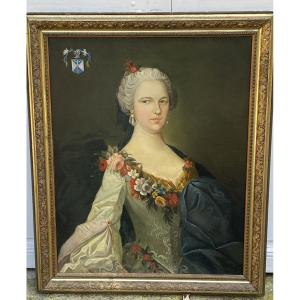 Tableau, Portrait De Femme, Armorié
