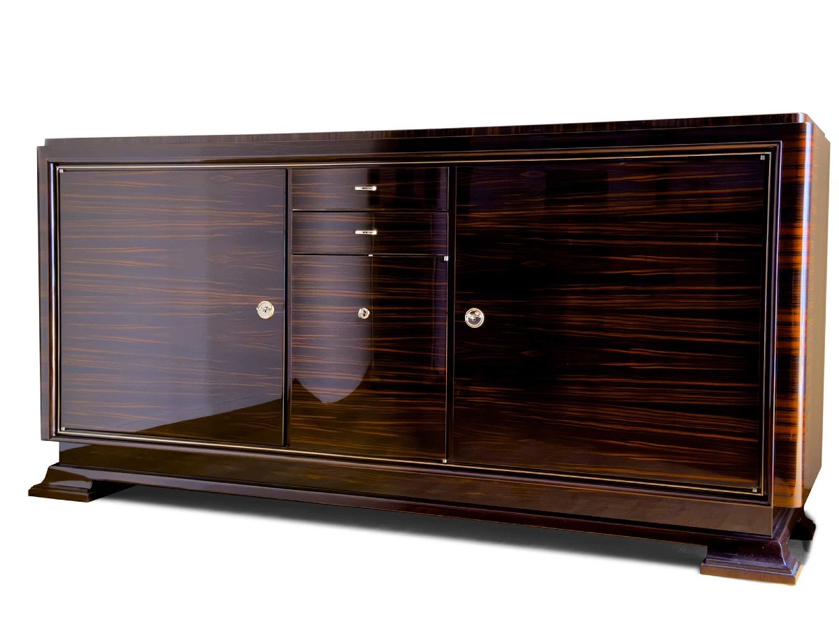 Art Deco - Fully Restored Macassar Buffet - Circa 1930 