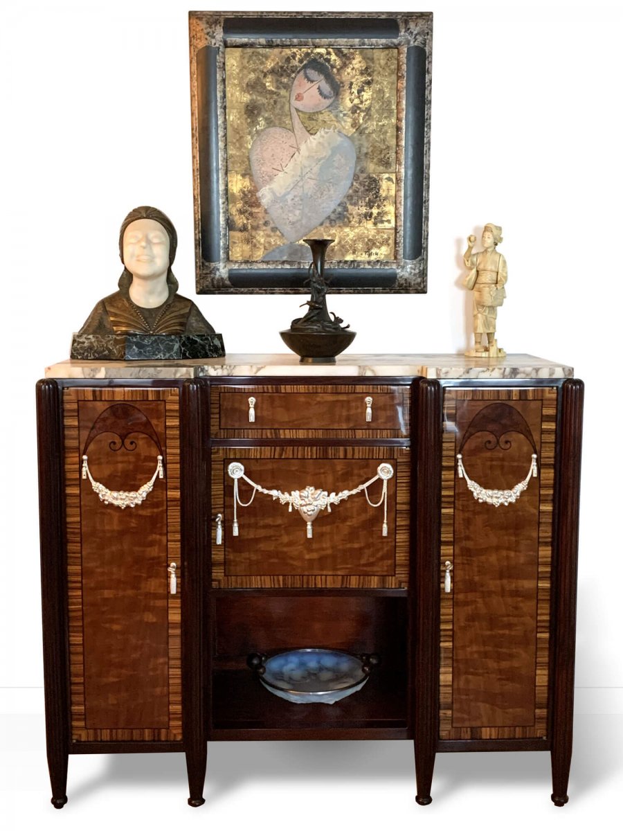 Art Deco / Art Nouveau Sideboard | Macassar And Rosewood