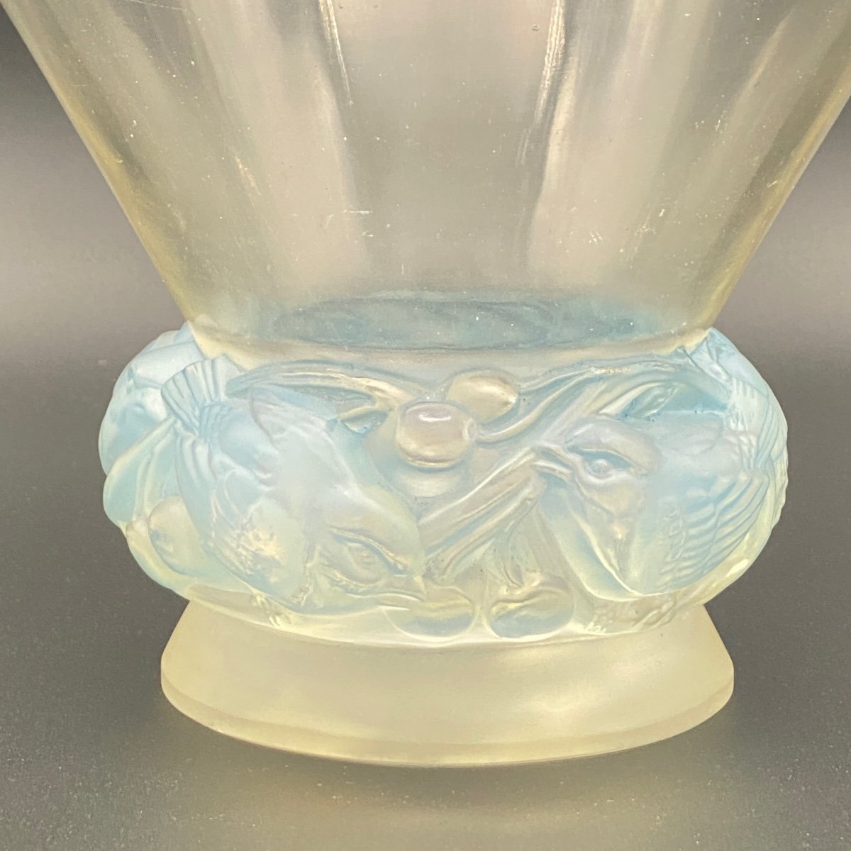 Vase Pinsons De R.lalique.-photo-4