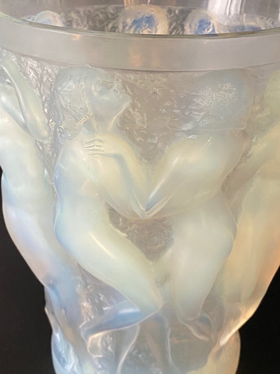 A Bacchantes Vase In Opalescent Glass By R.lalique-photo-2