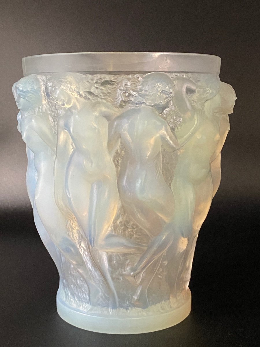 A Bacchantes Vase In Opalescent Glass By R.lalique-photo-3