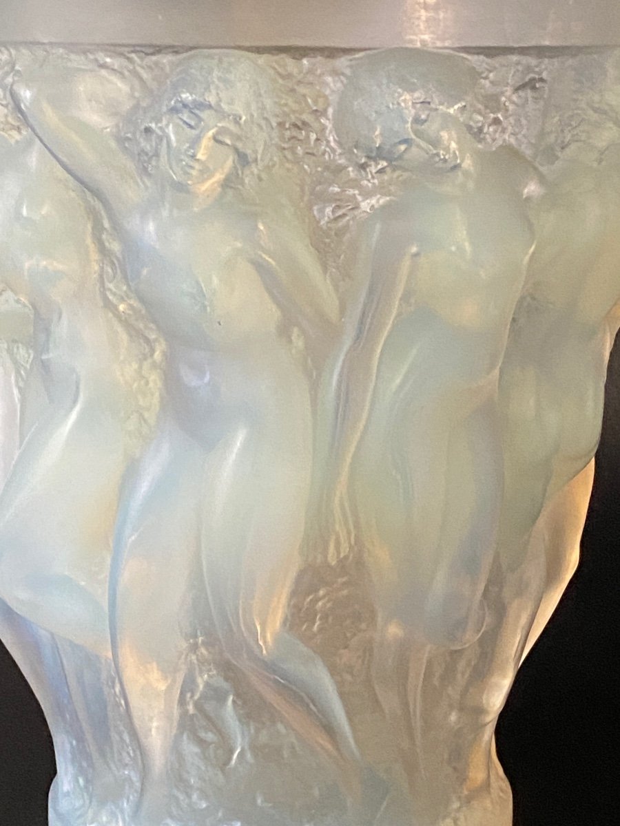 A Bacchantes Vase In Opalescent Glass By R.lalique-photo-4