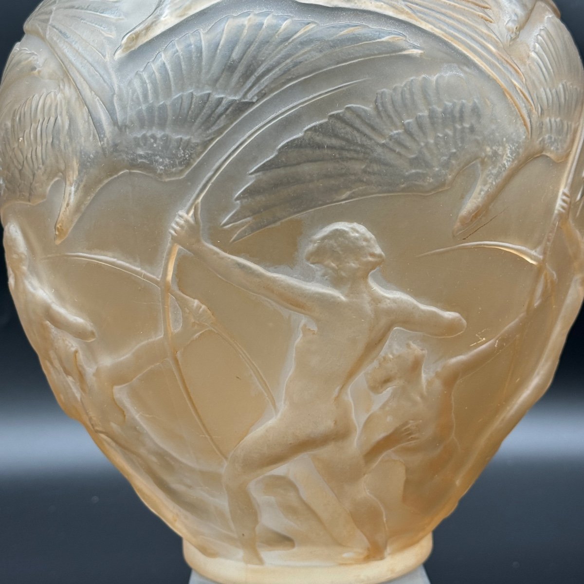 Un Vase Archer De R.lalique -photo-6