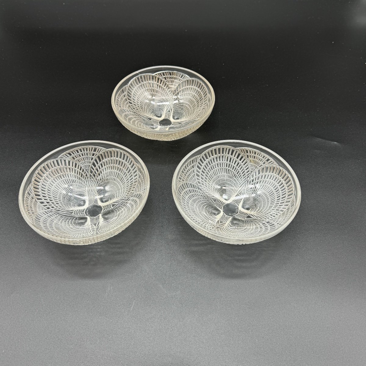 Six Coupelles Coquilles De R.lalique -photo-2