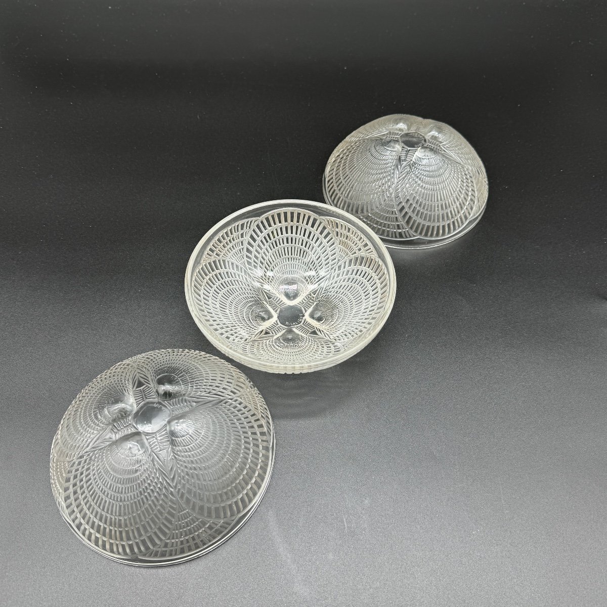 Six Coupelles Coquilles De R.lalique -photo-5