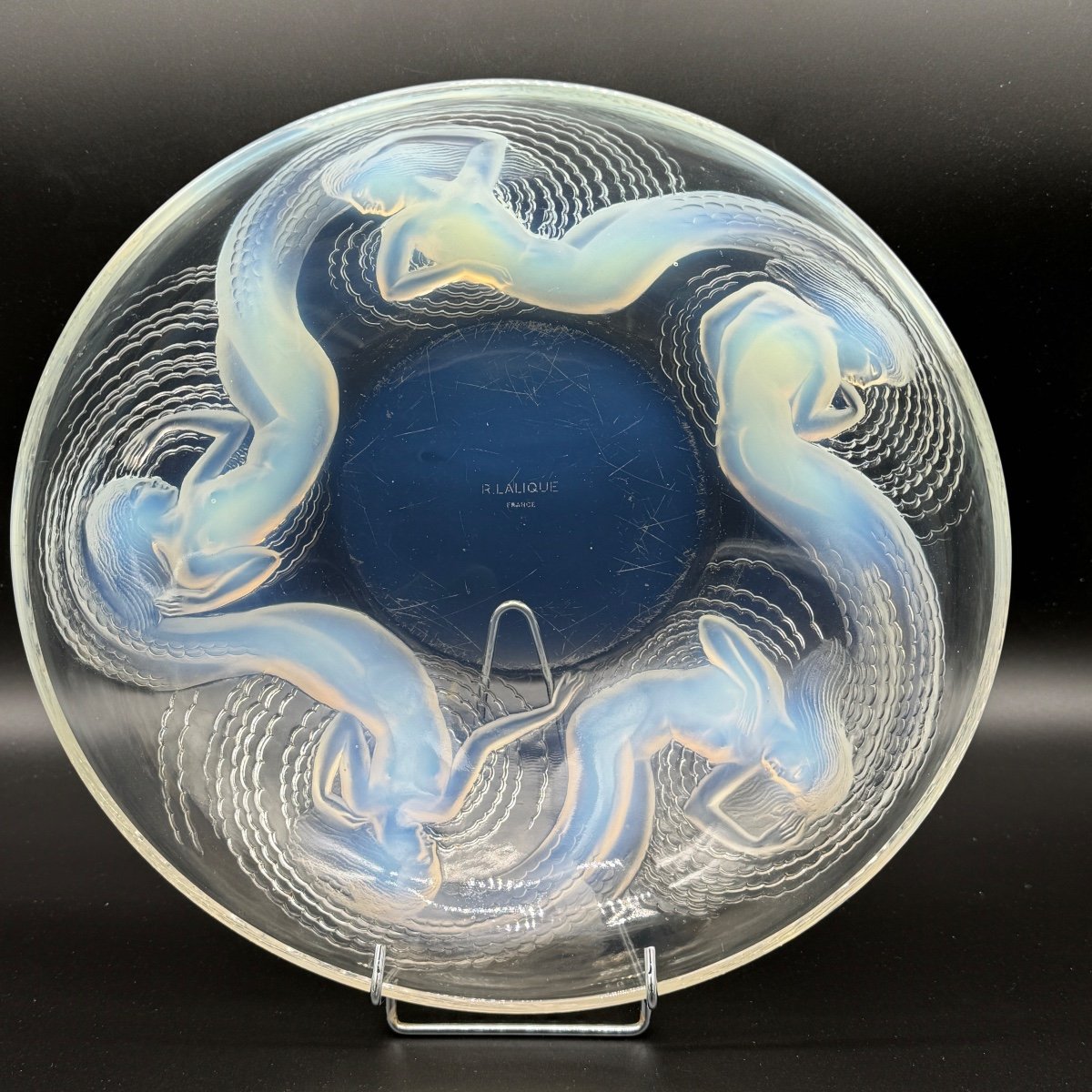 Une Coupe Calypso En Verre Opalescent De R.lalique-photo-2