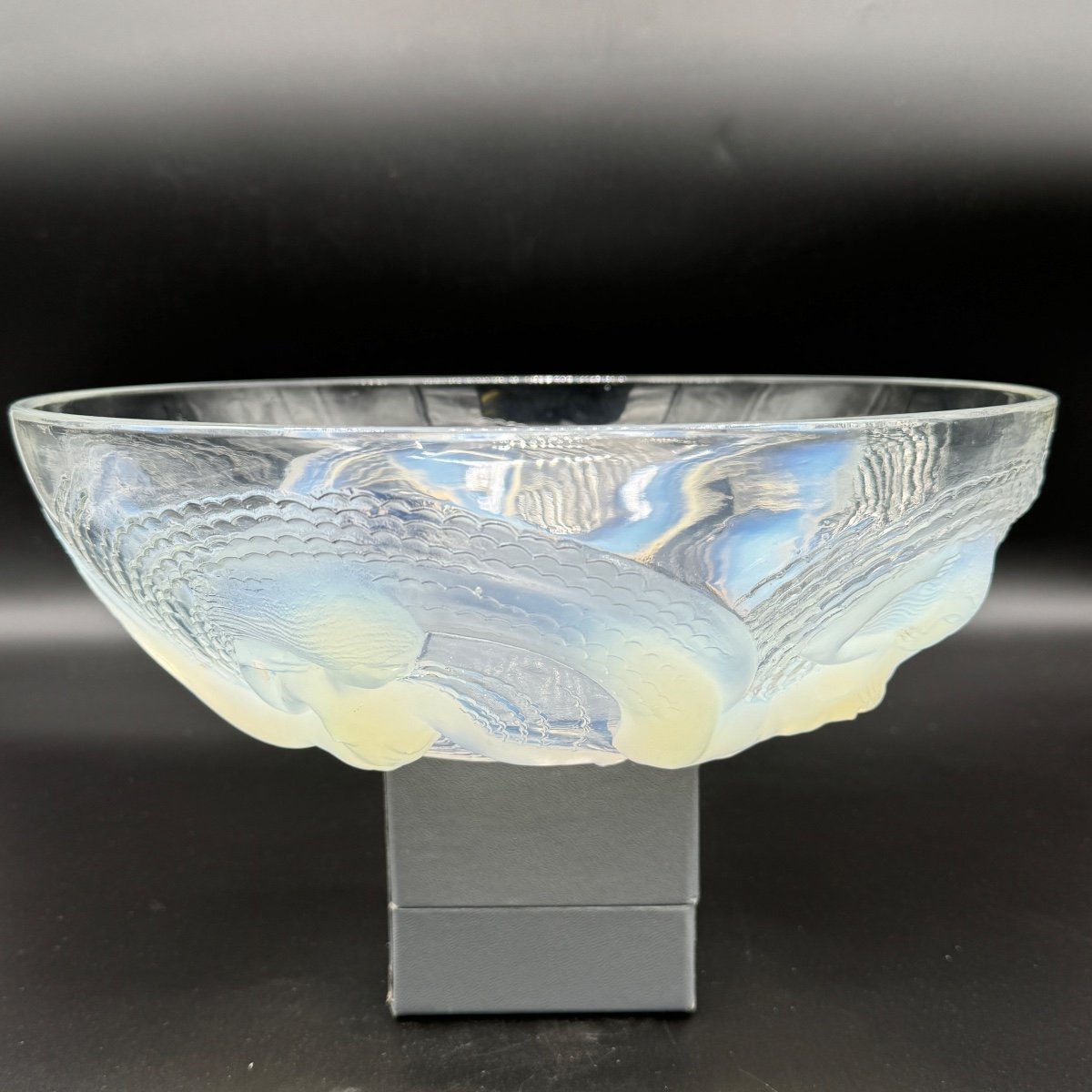 A Calypso Bowl In Strong Opalescent Glass By R.lalique-photo-5