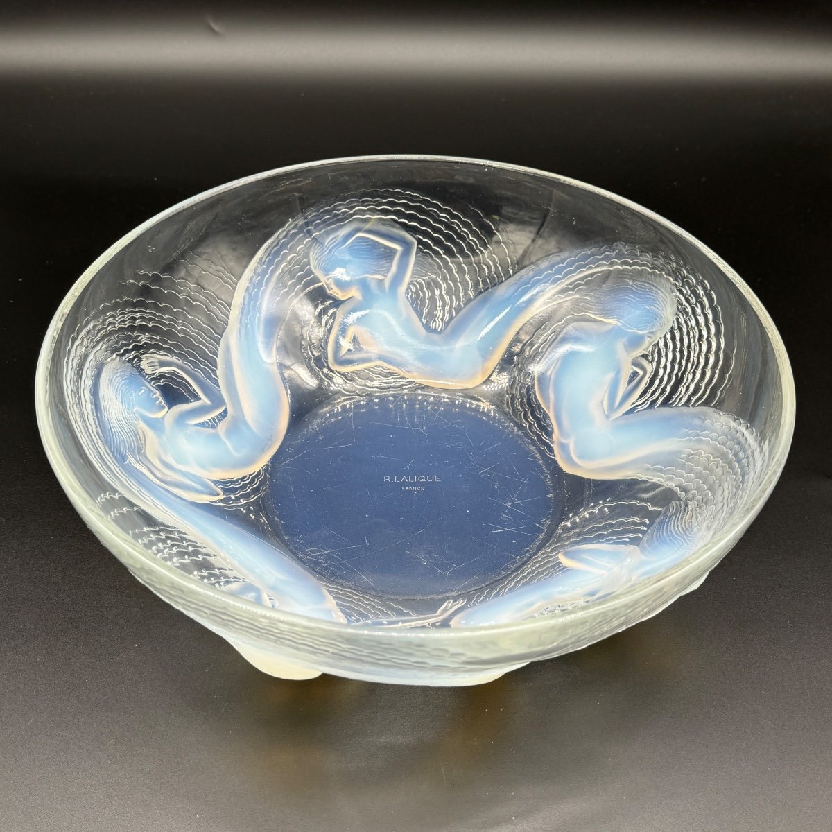 Une Coupe Calypso En Verre Opalescent De R.lalique-photo-6