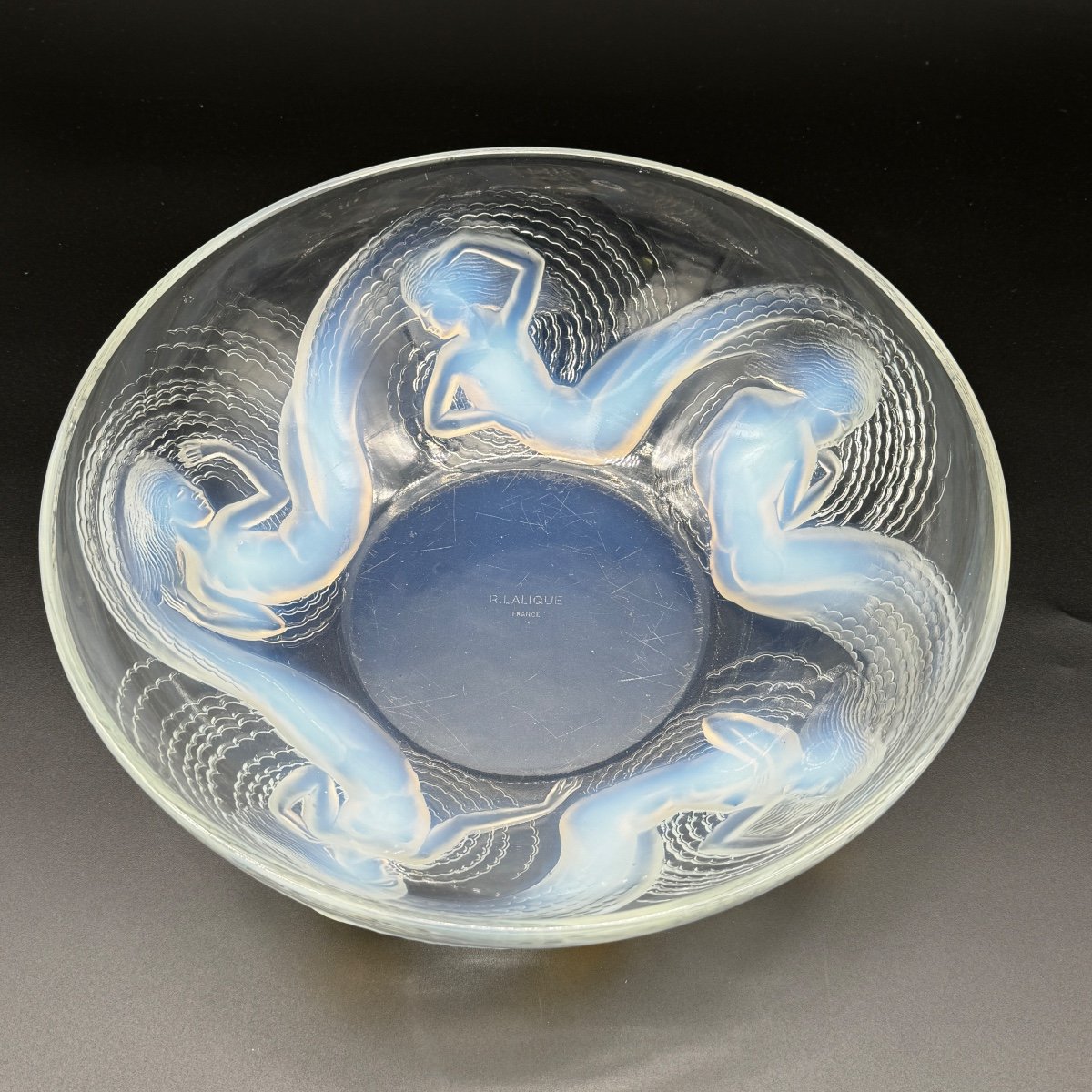 A Calypso Bowl In Strong Opalescent Glass By R.lalique-photo-7