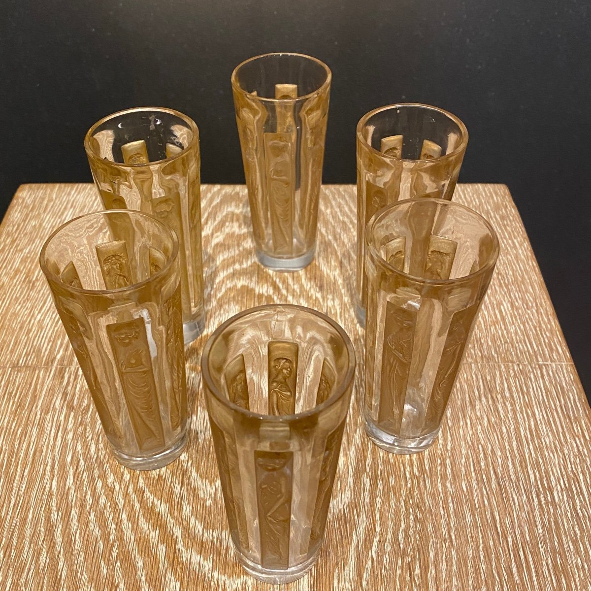 Un Ensemble De Verres Figurines De R.lalique-photo-3