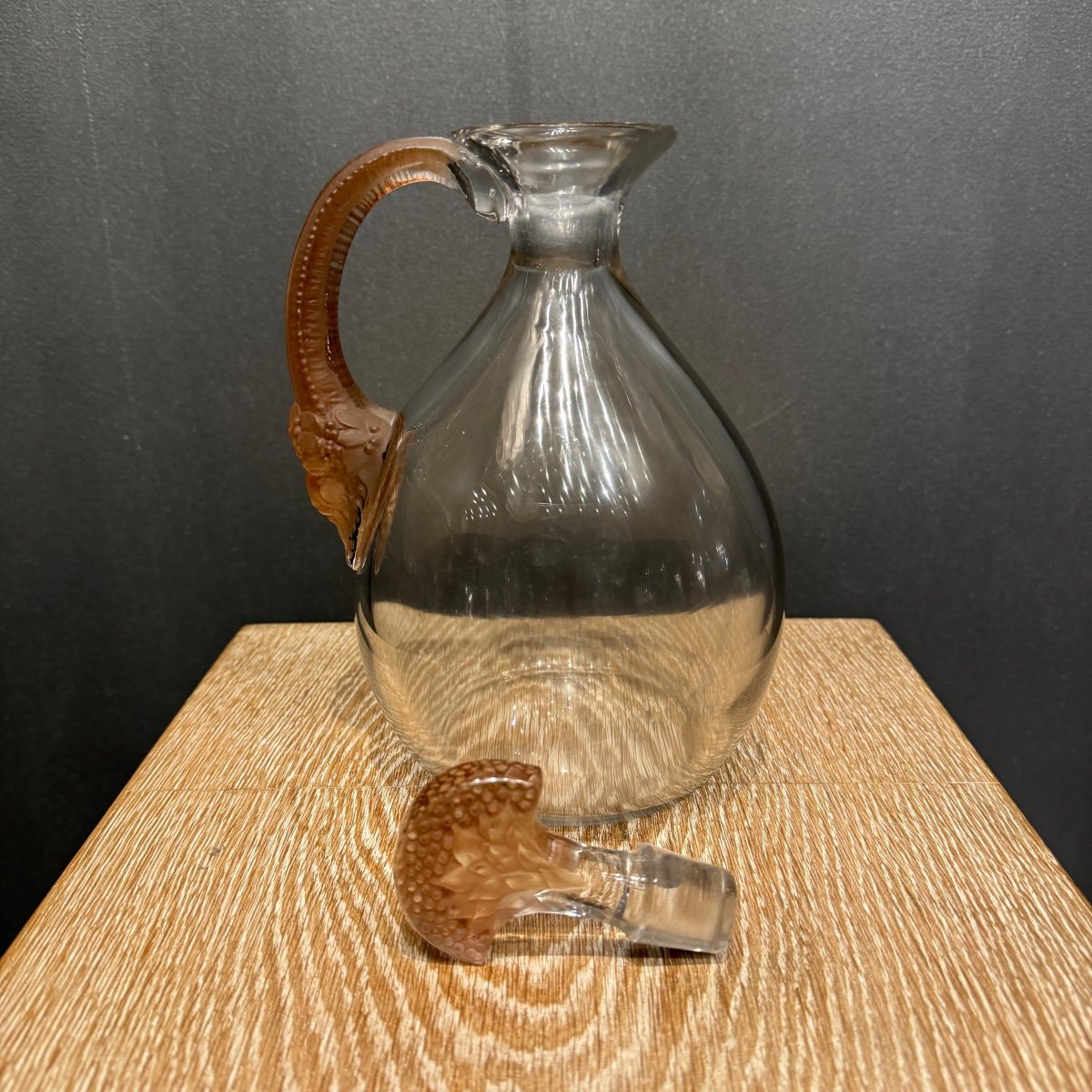 Une Carafe Satyre De R. Lalique Pour La Maison Cusenier -photo-4