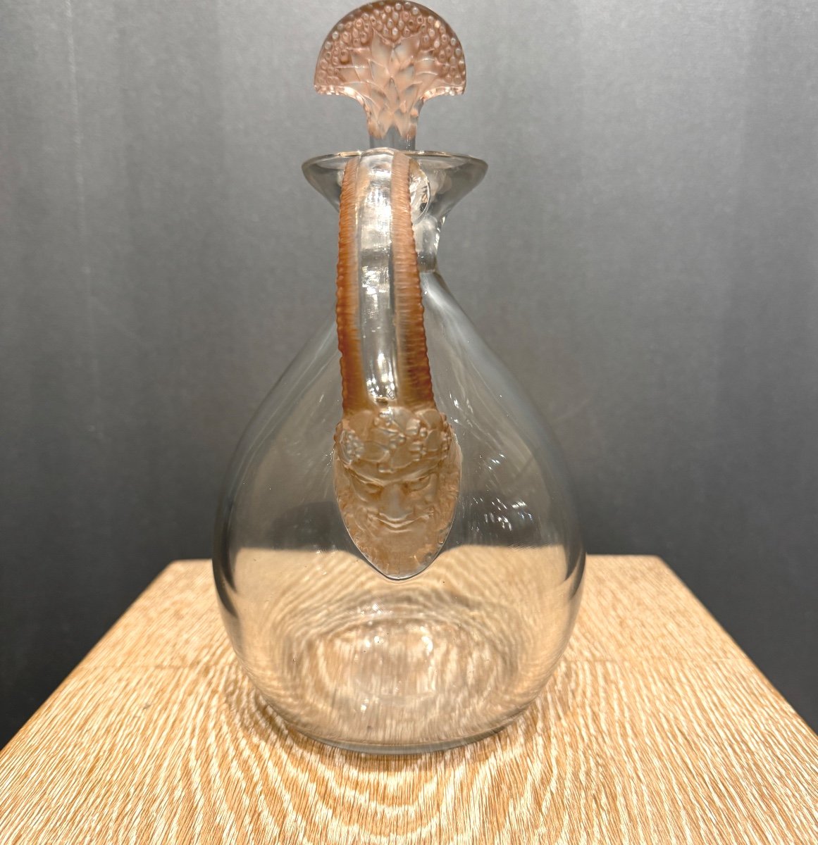 Une Carafe Satyre De R. Lalique Pour La Maison Cusenier 