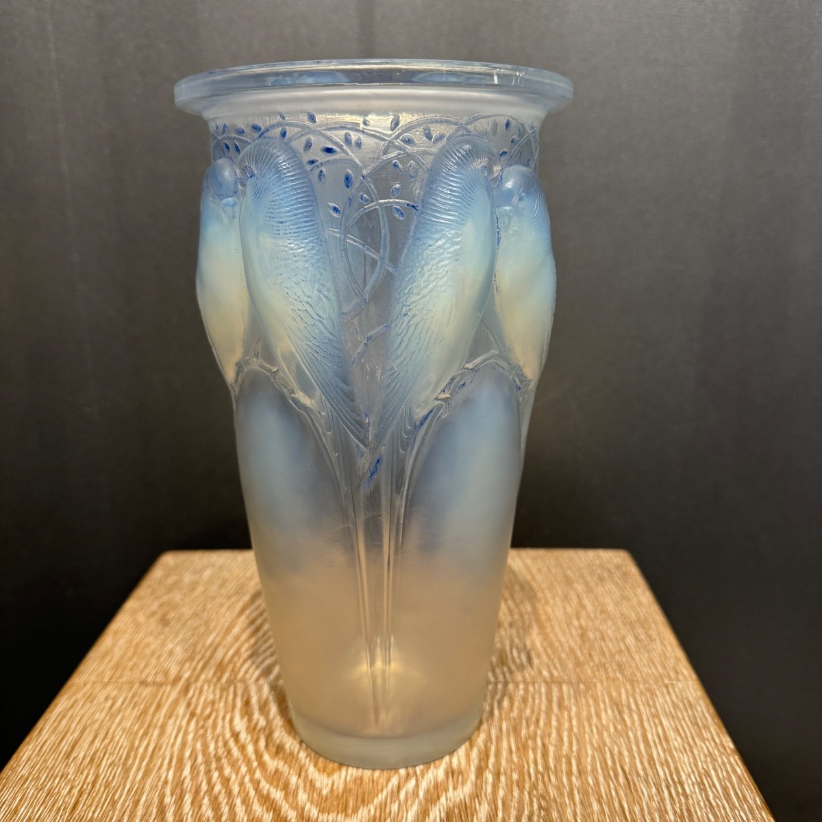 Un Ceylan En Verre Opalescent De R.lalique-photo-1