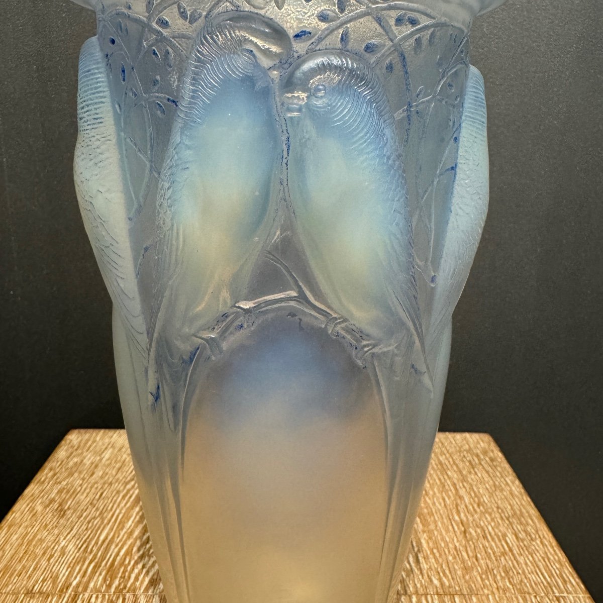 Un Ceylan En Verre Opalescent De R.lalique-photo-3