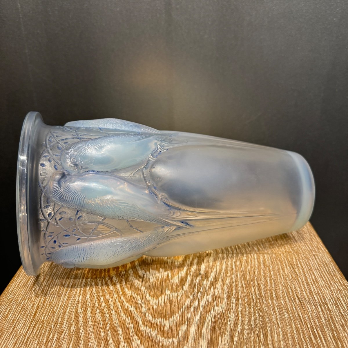 Un Ceylan En Verre Opalescent De R.lalique-photo-5