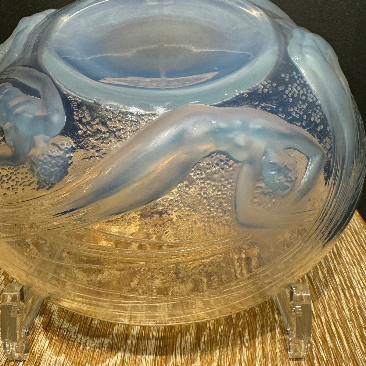 A Mermaids Bowl In Opalescent Glass By R.lalique -photo-5