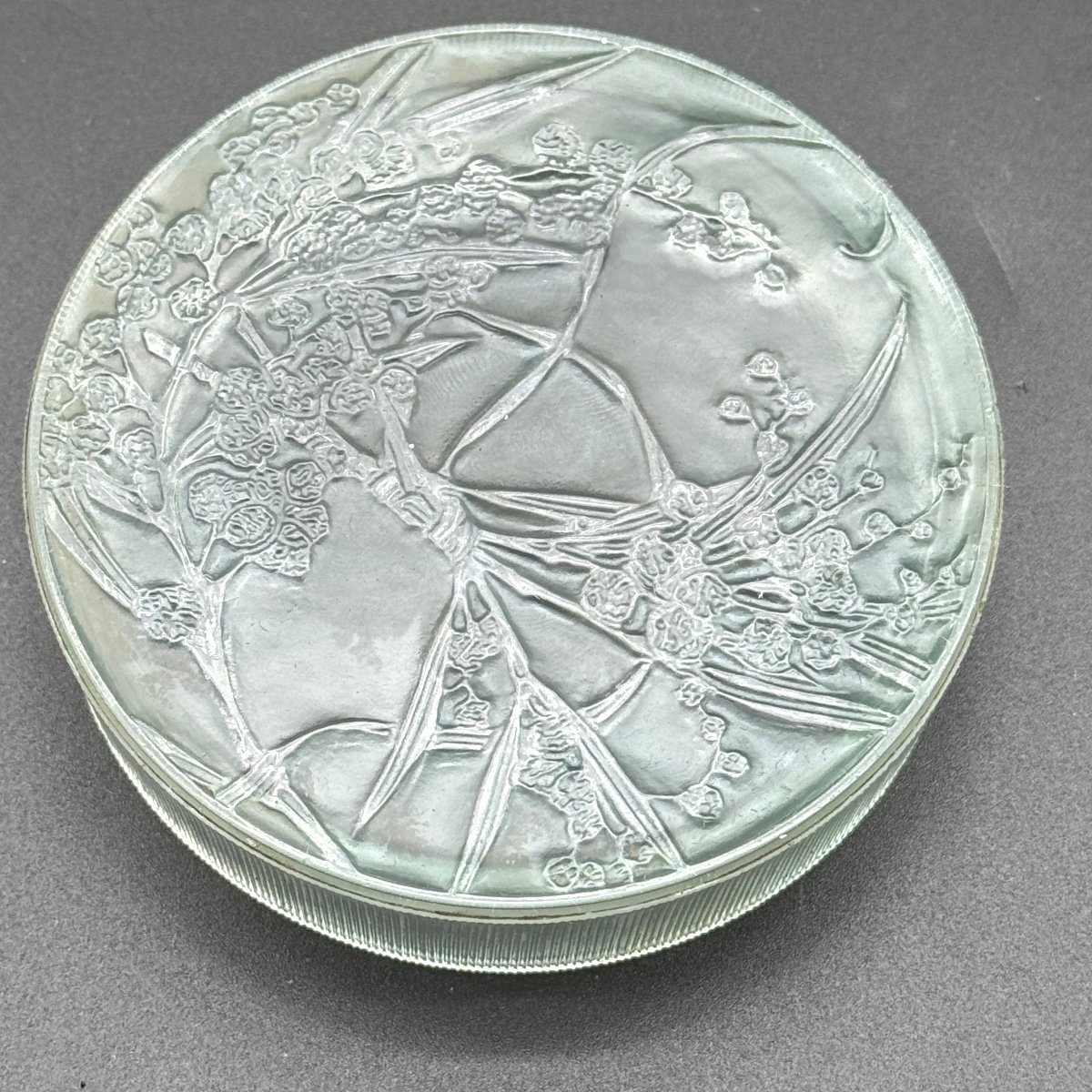 Une Boîte En Verre De R.lalique  « dans Un Jardin » Pour Arys