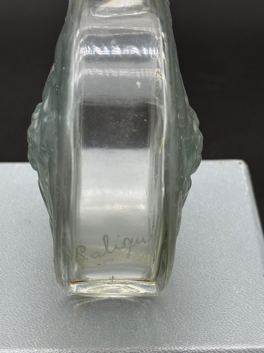 A Glass Rosace Perfume  Bottle By R.lalique-photo-2