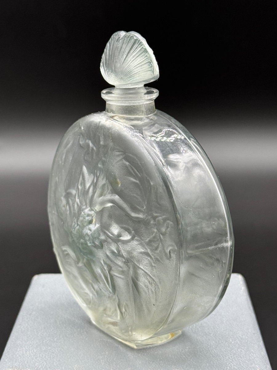 A Glass Rosace Perfume  Bottle By R.lalique-photo-4