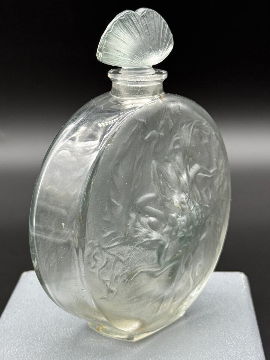 A Glass Rosace Perfume  Bottle By R.lalique-photo-4