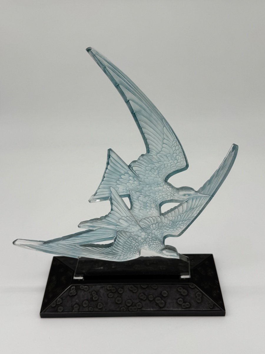 A Swallows Decorative Motif By R.lalique-photo-2