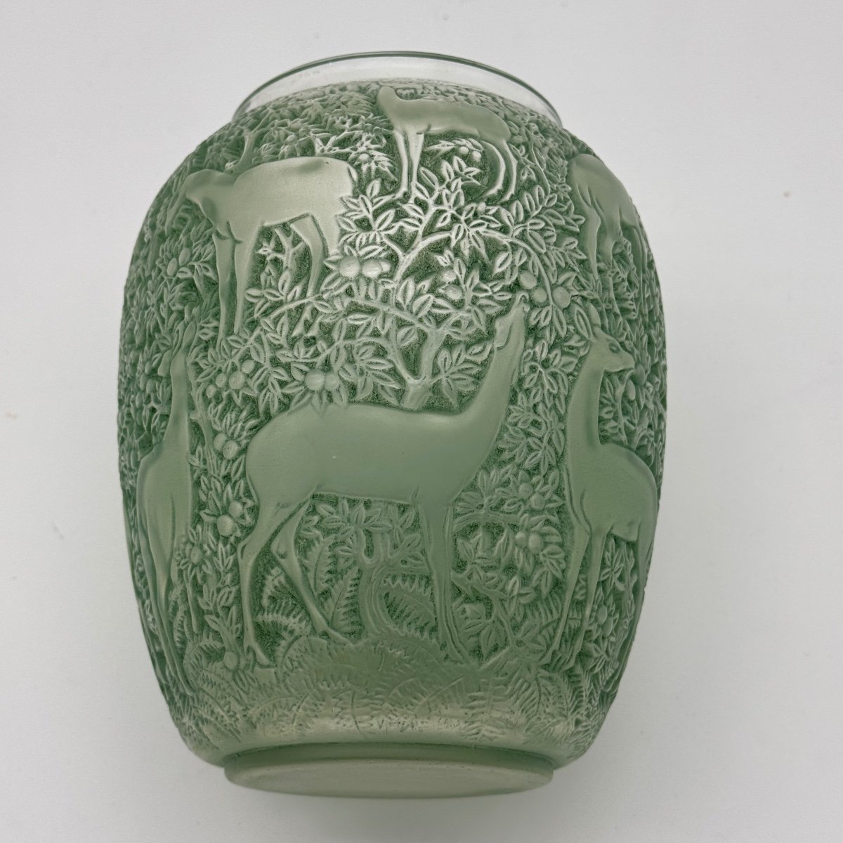 A Biches  Vase By R.lalique-photo-5