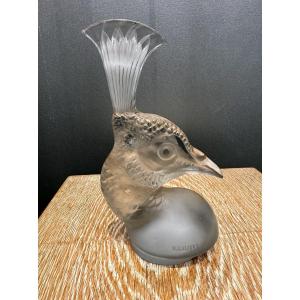 A Peacock Head Radiator Cap By R.lalique 