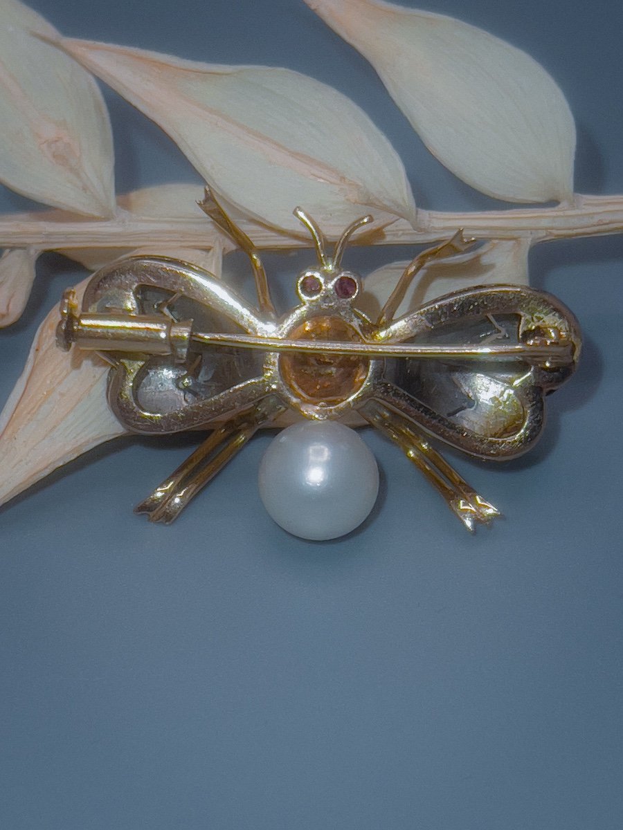 Broche Abeille En Or 18 K-photo-4