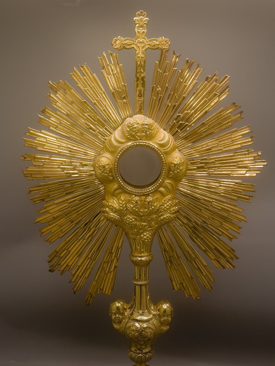 Monstrance In Silver Vermeil 950/1000-photo-2