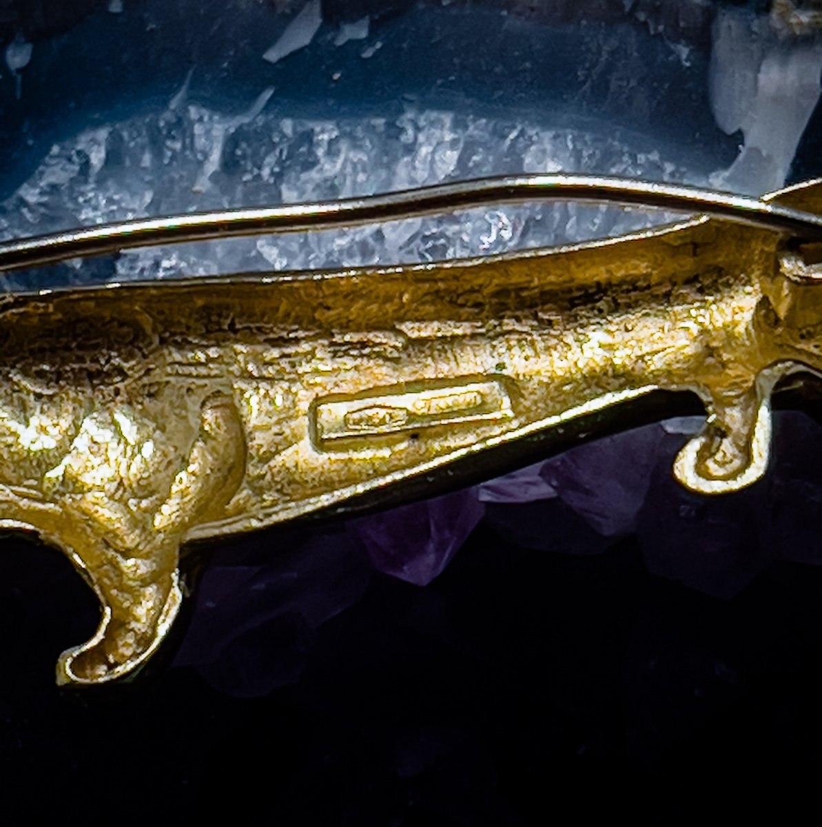 Dachshund Brooch In 18 K Gold-photo-4