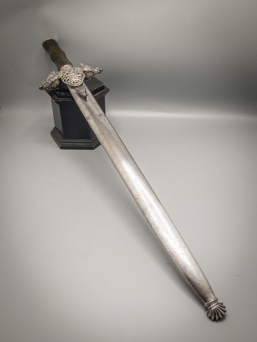 Hunting Dagger, Sterling Silver Mount-photo-2