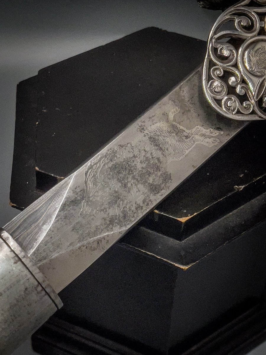 Hunting Dagger, Sterling Silver Mount-photo-4