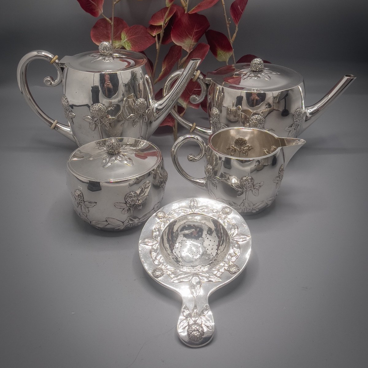 Art Nouveau Silver Service 800/1000