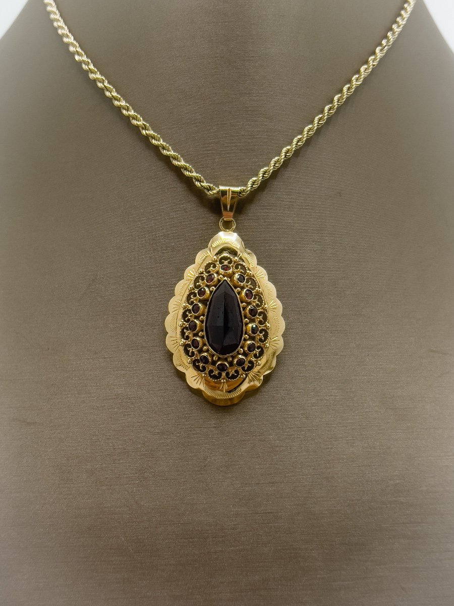 14k Gold Necklace And Pendant-photo-2