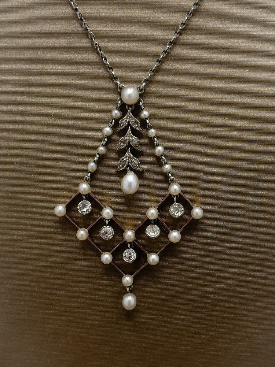 Collier Belle époque Vers 1900-photo-3