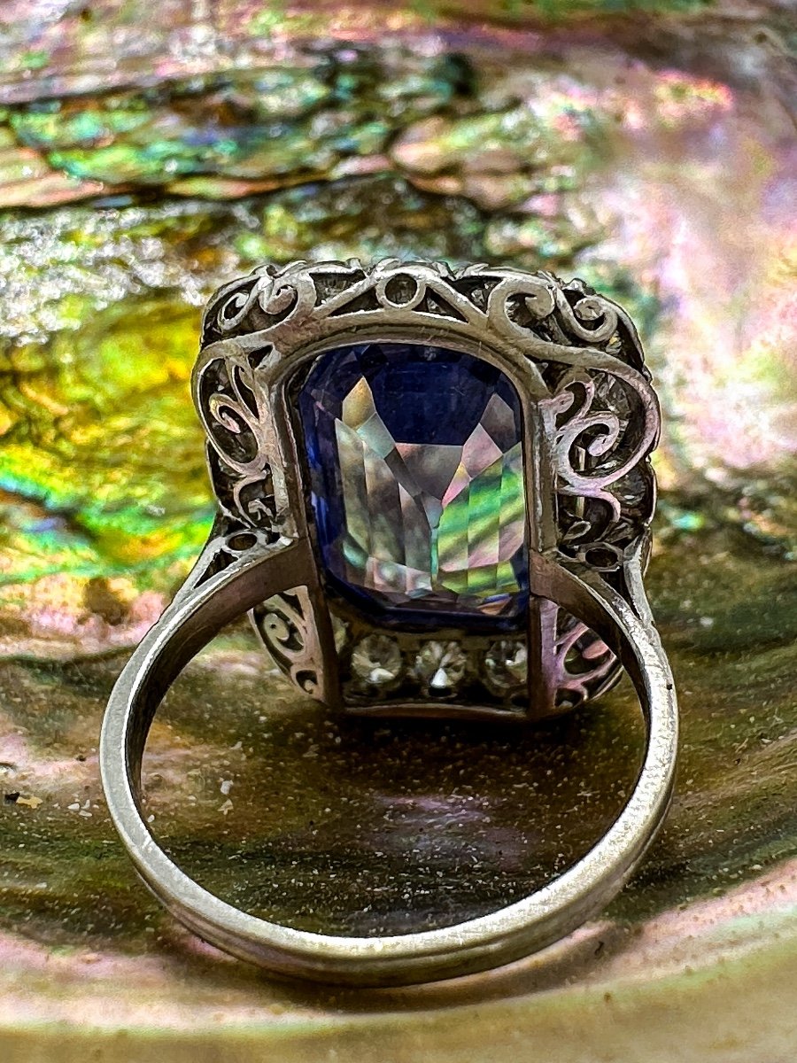  10.25 Carat Ceylon Sapphire Ring-photo-5