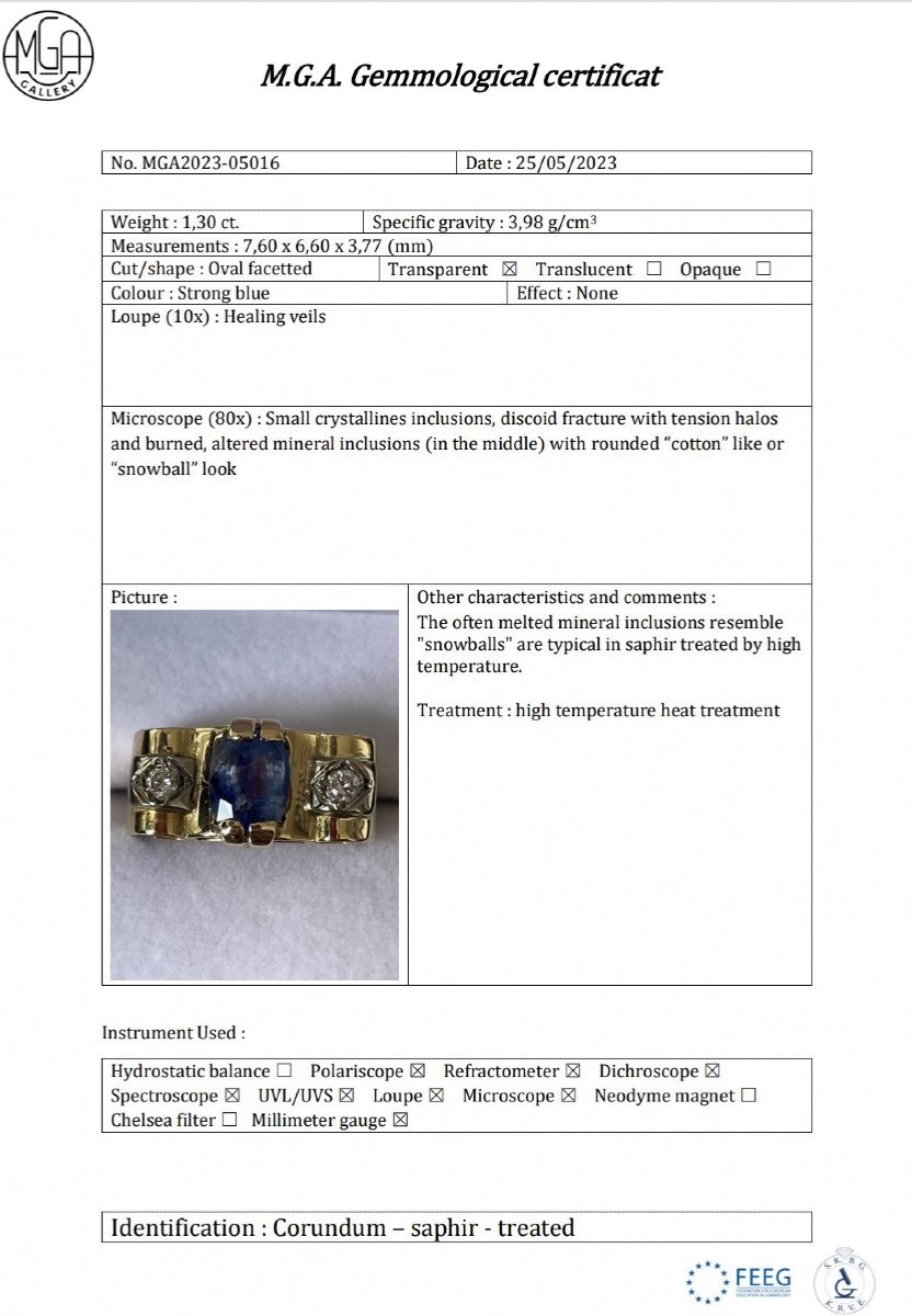 Sapphire And Diamond Tank Ring-photo-7