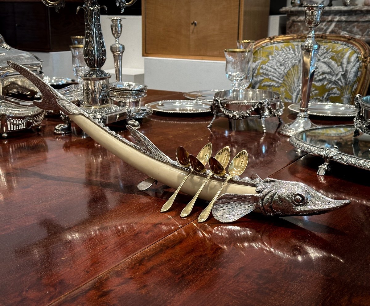 Sturgeon Caviar Spoon Holder