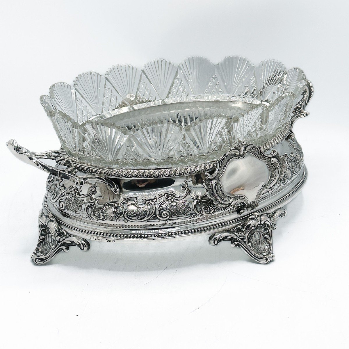 Louis XV Style Centerpiece In Crystal And Sterling Silver 800/1000-photo-4