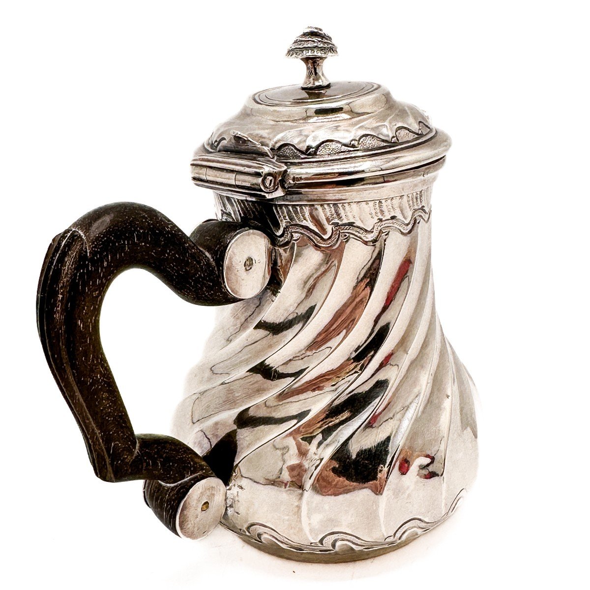 Lyon 1767 Cafetière égoïste En Argent Massif-photo-2