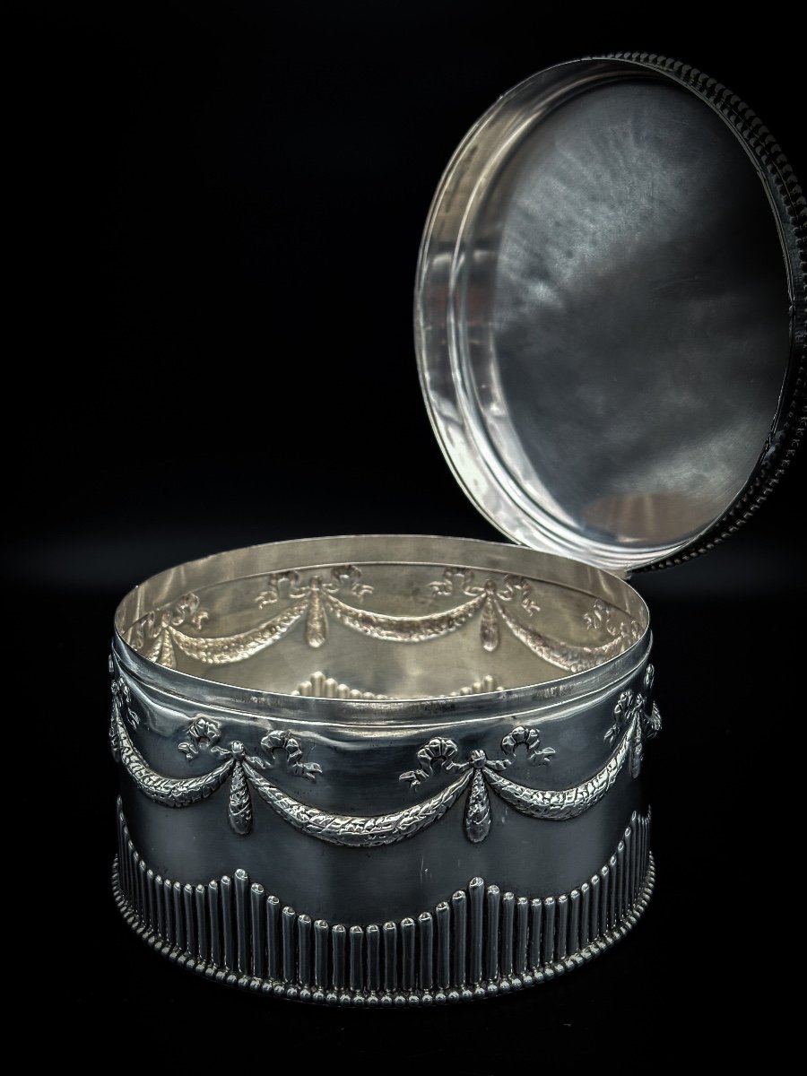 Biscuit Box In Sterling Silver Hanau-photo-2