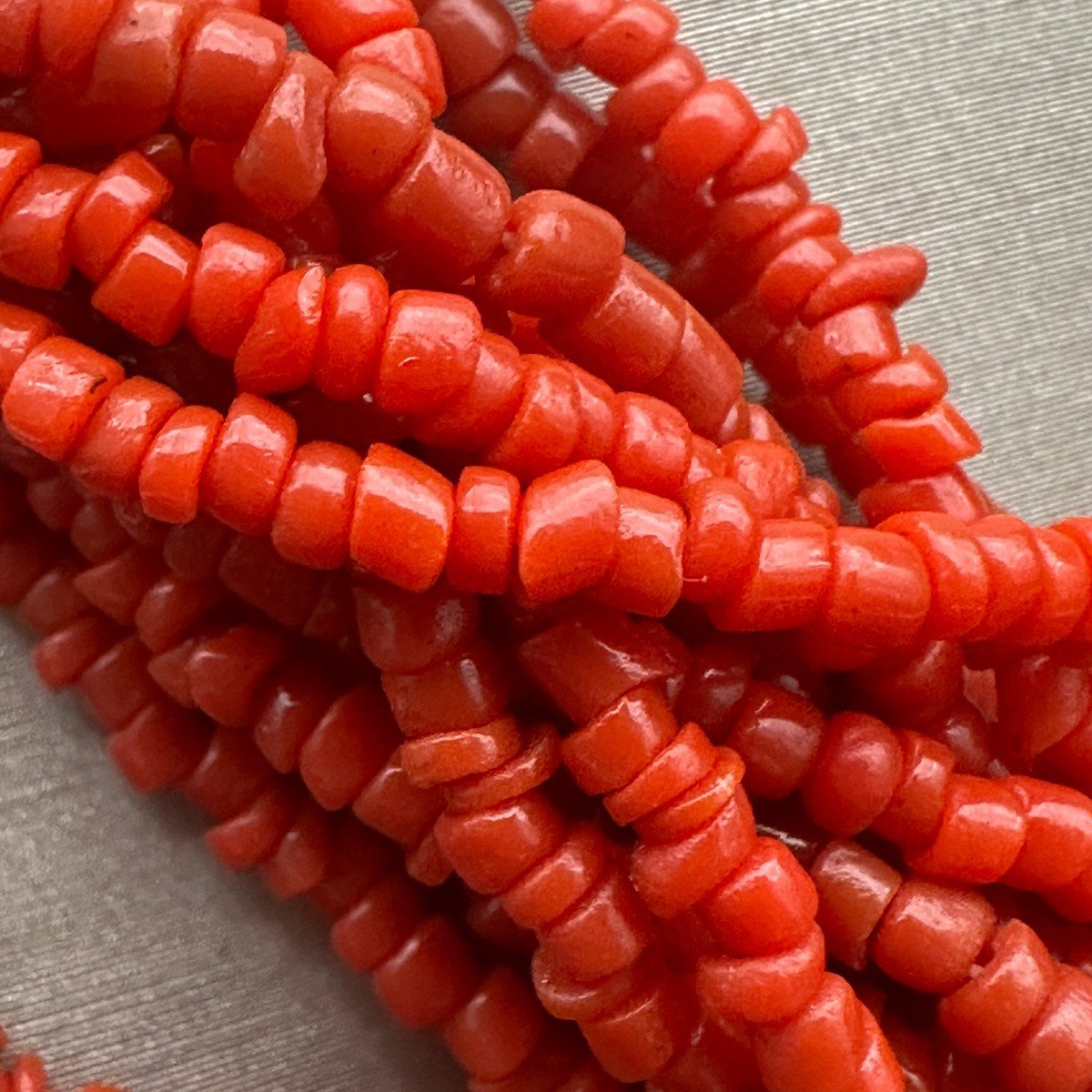 Coral Necklace With Gold Ring Clasp-photo-4