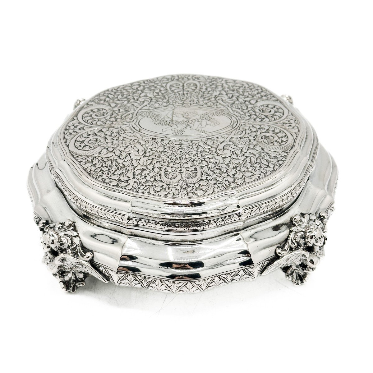 Large Box In 800/1000 Sterling Silver -photo-6
