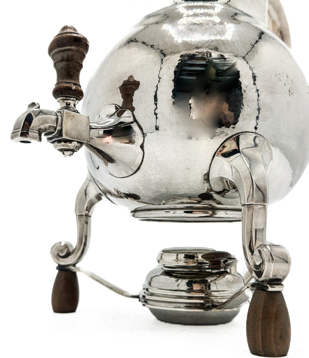 Puiforcat, Art Deco Tea Fountain In Silver 1 And Grade 950/1000 Circa 1930 -photo-4