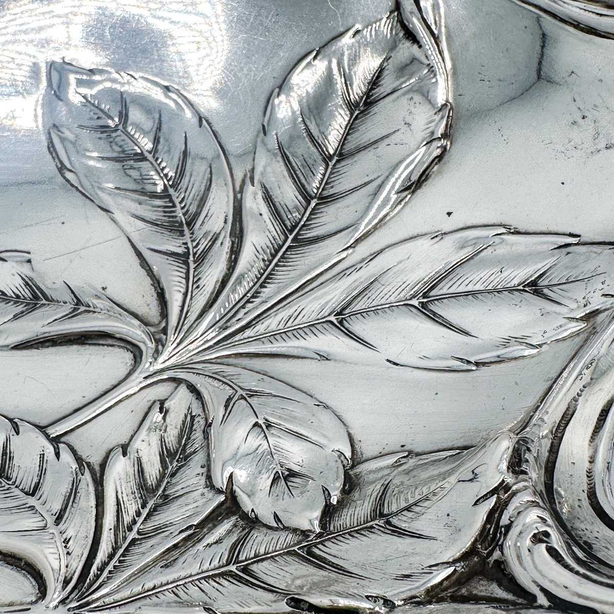 Art Nouveau Cup In Solid Silver 8000/1000-photo-3