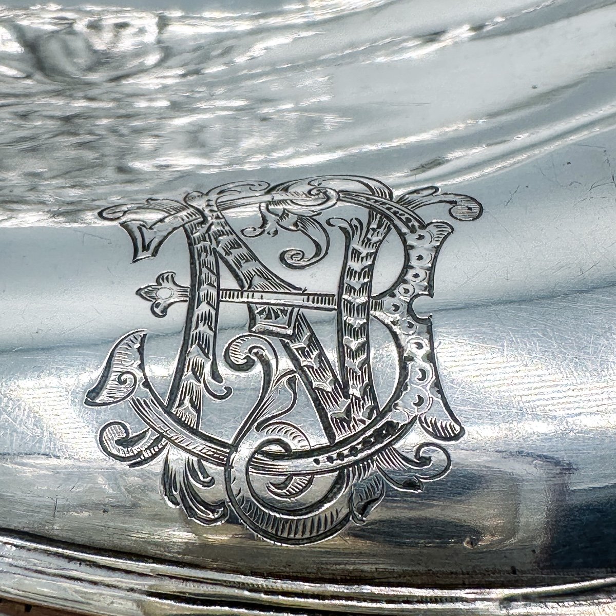 Art Nouveau Cup In Solid Silver 8000/1000-photo-2