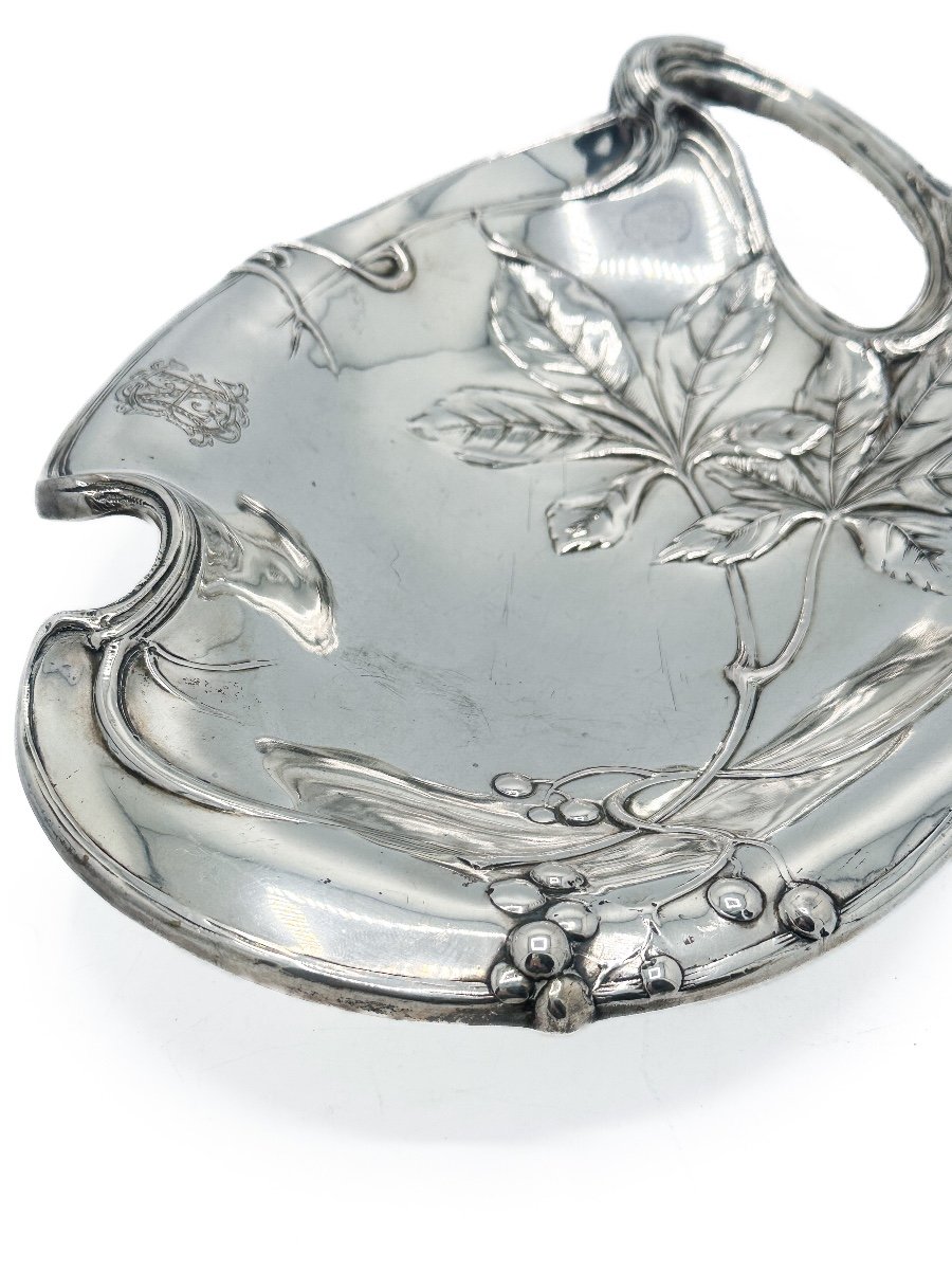 Art Nouveau Cup In Solid Silver 8000/1000-photo-3